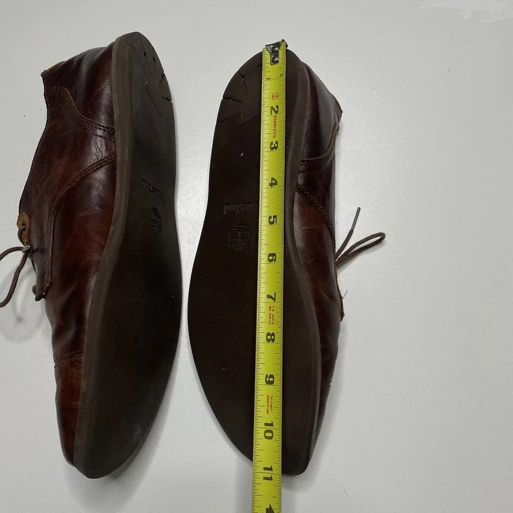 Timberland Men's Size 10 Brown Leather Oxford Dress Shoes Casual Work Style